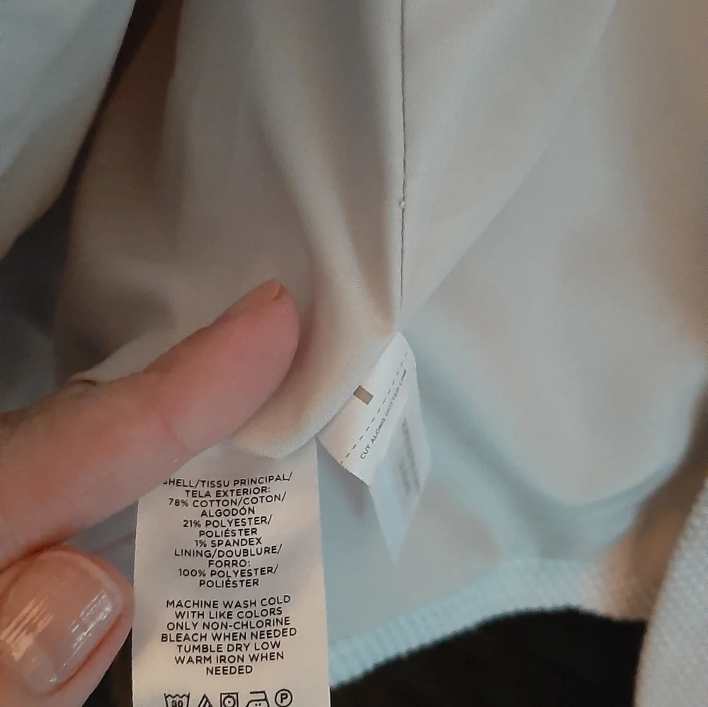 NWT Ann Taylor $169 Knit Twill Newbury Blazer in Texture, Size 8, Style # 607645 - Picture 11 of 11